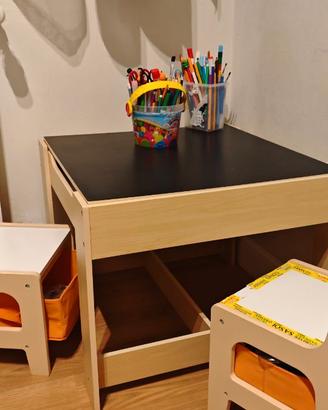 Scrivania contenitiva per bambini