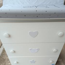 Fasciatoio Pali con materassi semi nuovo Baby Bear