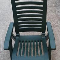 Sdraio da giardino regolabile in resina resistente