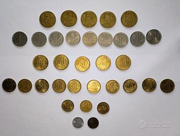 Lotto di 34 monete Finlandia pre euro.