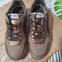 Sneakers marroni donna n. 38 calzata piccola