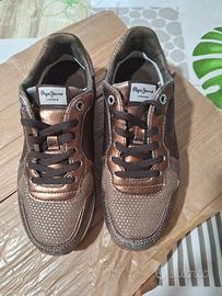 Sneakers marroni donna n. 38 calzata piccola