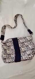 Borsa tracolla "Iris Blu' "rettangolare a soff coi