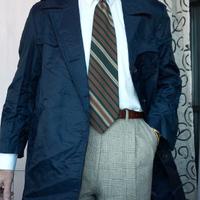 Soprabito Trench Vintage anni ‘80 Serge Blu Navy -