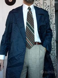 Soprabito Trench Vintage anni ‘80 Serge Blu Navy -
