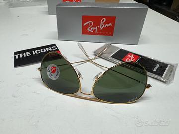 Rayban 30,25 polarizzato Aviator superclassico
