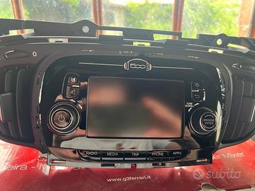 Autoradio stereo display abarth fiat 500