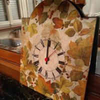 orologio decoupage da parete
