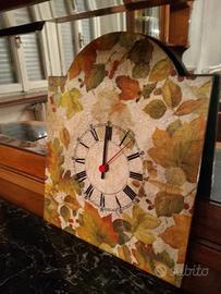 orologio decoupage da parete