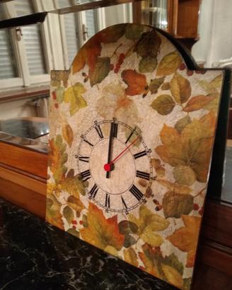 orologio decoupage da parete