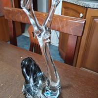 Statuina Lumaca vintage in vetro di Murano