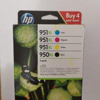 Cartucce HP 950xl e 951xl originali pacco completo