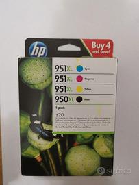 Cartucce HP 950xl e 951xl originali pacco completo