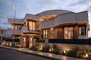 Villa indipendente con giardino in corso d'opera