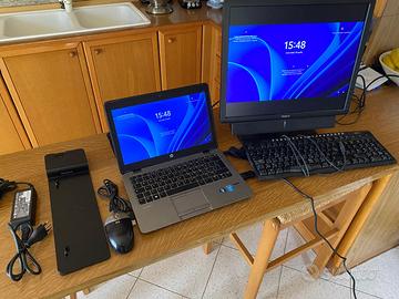 PC HP ELITEBOOK 820 G2 preinstallato e accessori