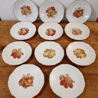 Lotto piattini frutta vintage 