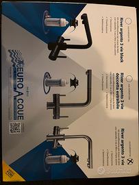 Rubinetto con filtro Euroacque River Argento 3 vie