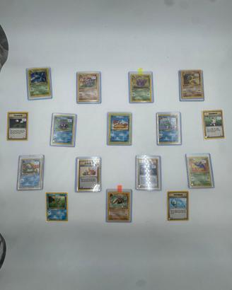 Lotto 16 Carte Pokémon Vintage Prima Edizione Ital