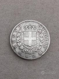 moneta 2 lire 1863