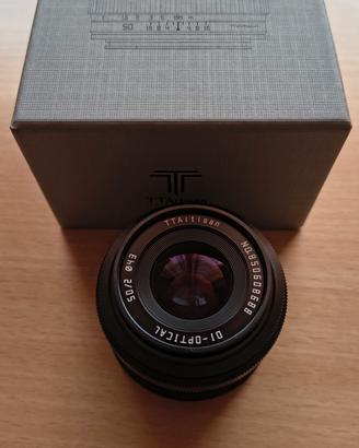 Ttartisan 50mm f2.0 per fotocamera Sony A1, A7, A9