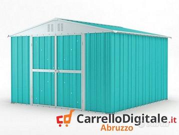 Box struttura lamiera Acciaio 327x307 azzurro