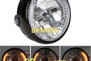 FARO MOTO CAFè RACER UNIVERSALE CON FRECCE LED