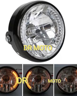 FARO MOTO CAFè RACER UNIVERSALE CON FRECCE LED