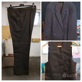 Tailleur marrone uomo 