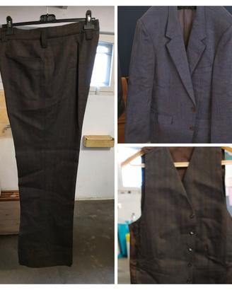 Tailleur marrone uomo 