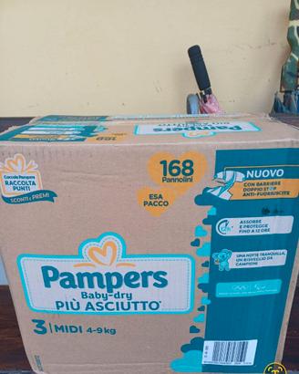 Pannolini Pampers Baby-dry 3 PIÙ ASCIUTTO