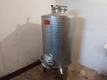 Botte acciaio inox 500 litri Marchisio 