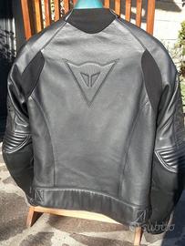 Giubotto moto Dainese pelle nero