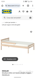 N.1 letto Montessori Ikea