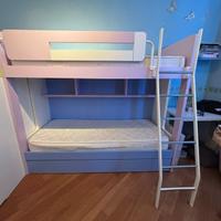 Letto a castello + letto con cabina armadio + 4 le