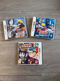 Lotto giochi naruto per nintendo ds/3ds