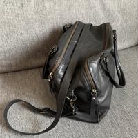 Borsa nera in vera pelle