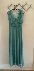 Vestito lungo multiposizione tiffany in tulle