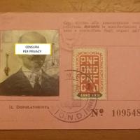 8 Tessere Storiche Personali - Documenti Antichi