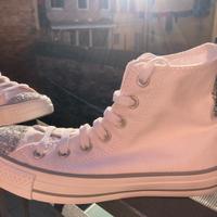 Sneakers Converse All Star tela alte glitter