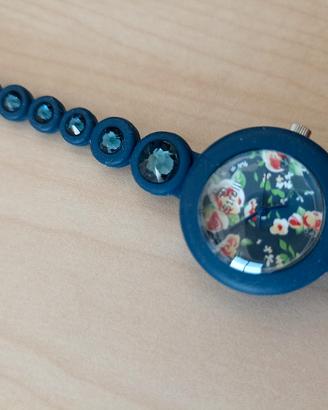 Orologio donna Stroili in silicone blu e strass