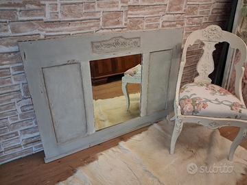 specchiera azzurro polvere shabby chic vintage  