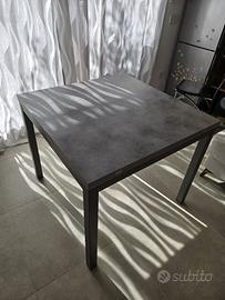 Tavolo Allungabile, Legno, Cemento, 90 x 90 cm