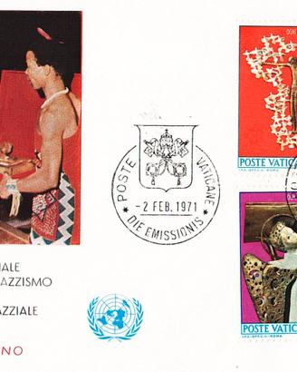 VATICANO ANNO LOTTA CONTRO IL RAZZISMO BUSTA