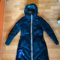 K-way giubbotto bambina, lungo, reversibile