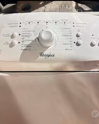 Lavatrice WHIRLPOOL carica dall’alto