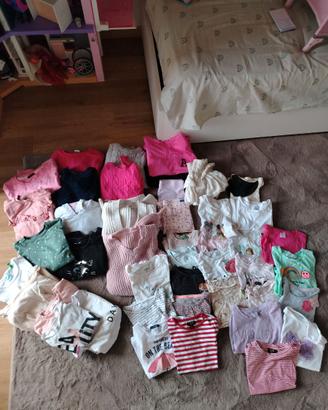 Lotto abbigliamento bambina 122/128cm