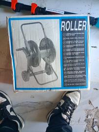 carrello portatubo/avvolgitubo da giardino