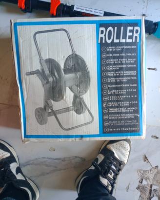 carrello portatubo/avvolgitubo da giardino