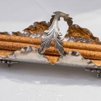 Accessorio tavola vintage in peltro 95% Delft 