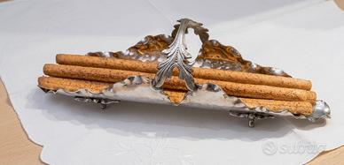 Accessorio tavola vintage in peltro 95% Delft 